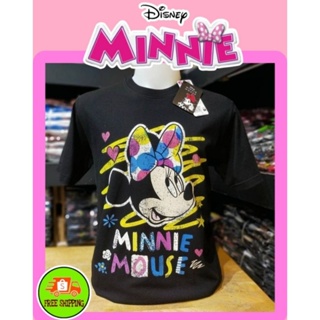 เสื้อDisney ลาย Minnie Mouse สีดำ (MK-081)