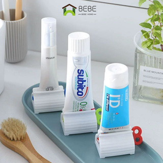 พร้อมส่ง Toothpaste squeezer ที่บีบยาสีฟัน ที่บีบหลอดครีม ที่บีบหลอดยาสีฟัน ที่รีดโฟมล้างหน้า ที่รีดเนื้อครีม วางตั้งได้