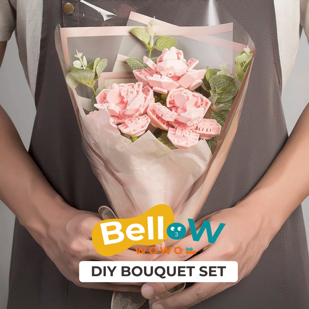 พร้อมส่ง-diy-bouquet-set-ตัวต่อชุดดอกไม้ตกแต่ง-ช่อดอกไม้สวยงาม-ดอกไม้ตกแต่ง-ของขวัญครบรอบ-ของขวัญวาเลนไทน์คนพิเศษ