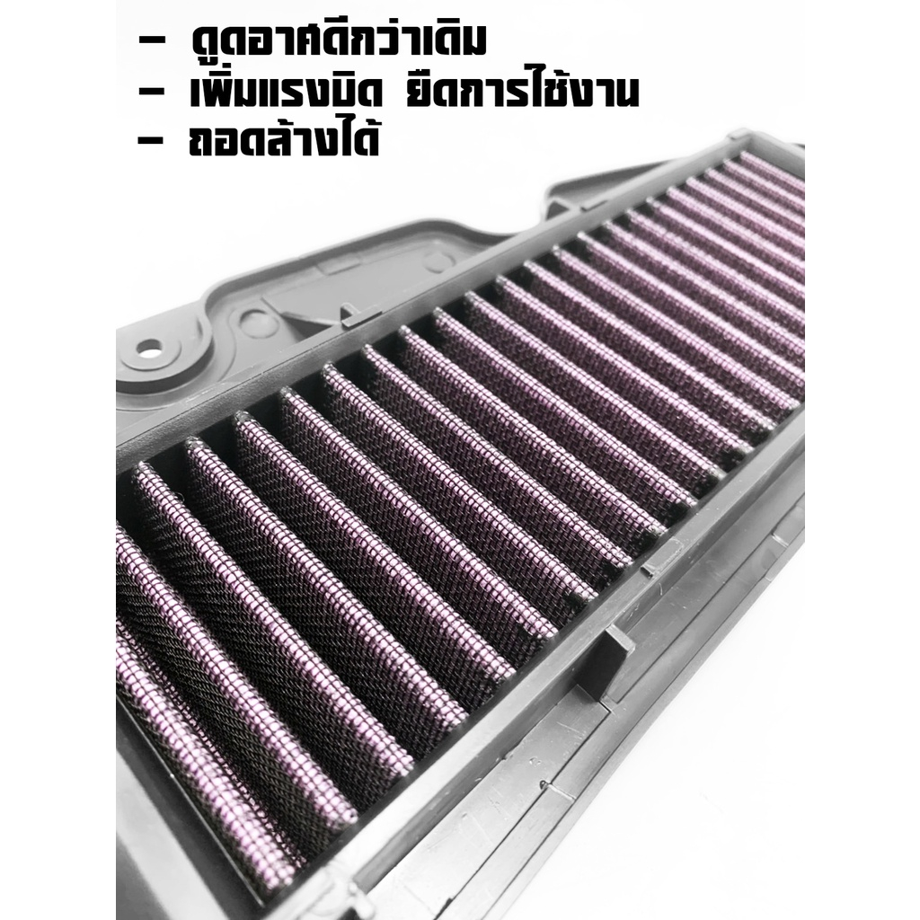 กรองอากาศ-ผ้าใยสังเคราะห์-yamaha-aerox-2020-2023-สินค้าของแท้-tiger-r