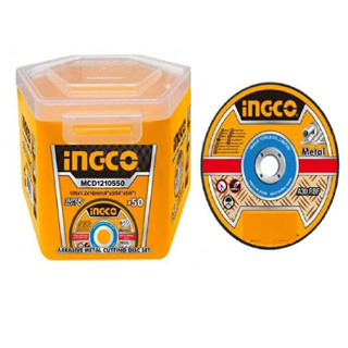 INGCO ใบตัดเหล็ก / ใบตัดสแตนเลส ขนาด 4 นิ้ว บาง 1.2 มม. (กล่องละ 50 ใบ) รุ่น MCD1210550 (Inox / Metal Cutting Disc )B