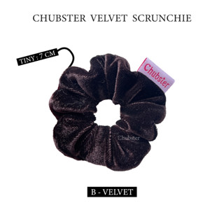 B - Velvet Scrunchie ยางมัดผม (จิ๋ว) ผ้ากำมะหยี่ ยางรัดผมโดนัท ยางรัดผมแฟชั่น ยางมัดผม