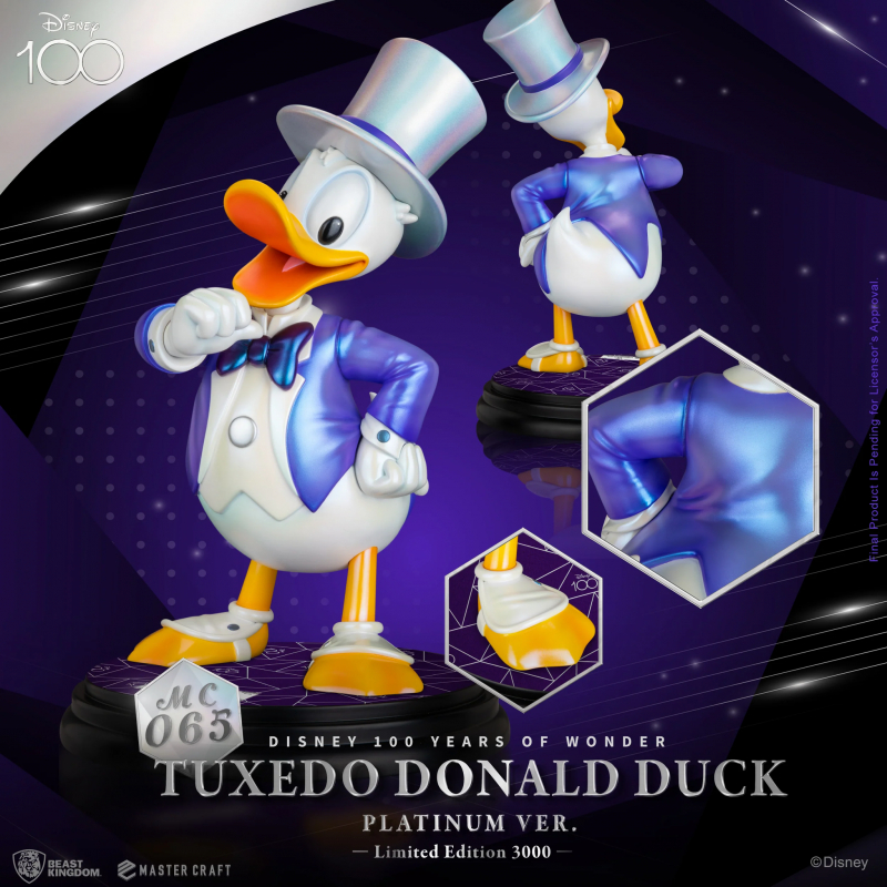 beast-kingdom-mc065-tuxedo-donald-duck-platinum-version-disney-100th-master-craft