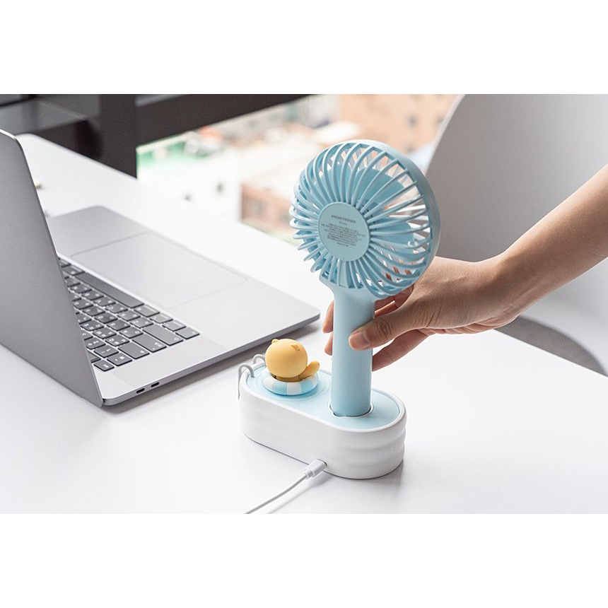 พร้อมส่ง-ของแท้-kakao-friends-swimming-pool-cradle-portable-fan