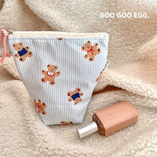 (พร้อมส่ง🧸) Korean bear cosmetics bag กระเป๋าใบเล็ก