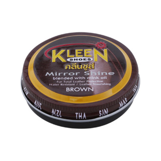 คลีนชูส์ มิร์เรอร์ ชายน์ ขี้ผึ้งขัดรองเท้า น้ำตาล | Kleen Shoes Mirror Shine blended with mink oil Brown 60mL