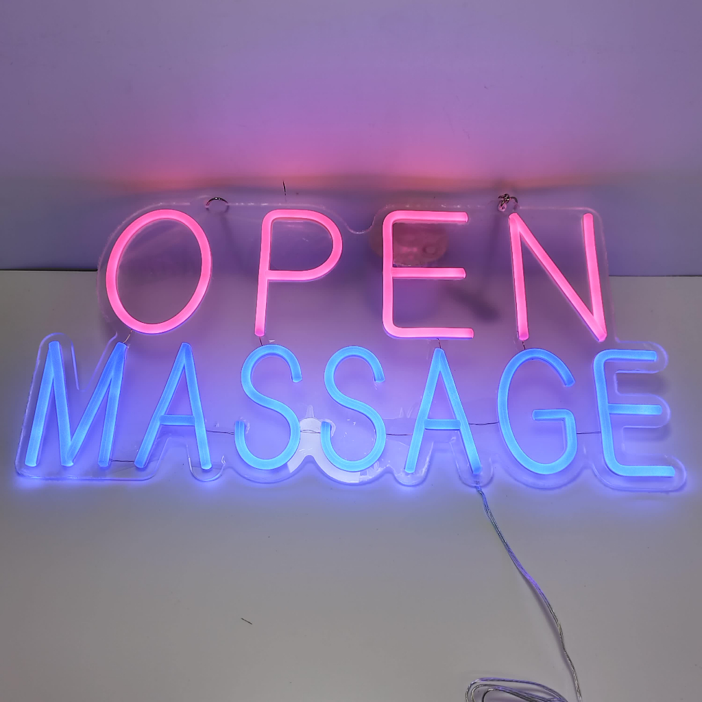 ป้ายไฟ-ป้ายไฟร้าน-ป้ายไฟตัวอักษร-ป้ายไฟวิ่ง-ป้ายไฟled-ป้ายไฟนีออน-open-massage