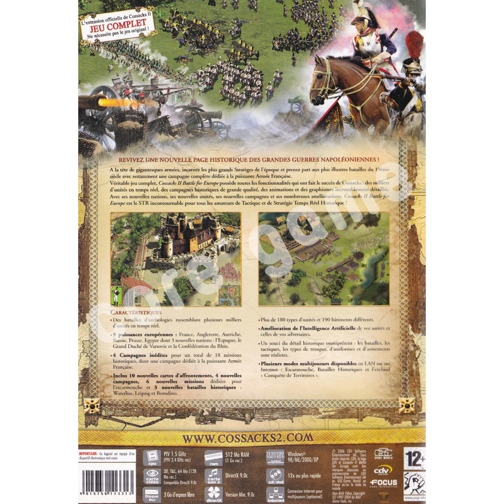 cossacks-2-collection-2-game-แผ่นและแฟลชไดร์ฟ-เกมส์-คอมพิวเตอร์-pc-และ-โน๊ตบุ๊ค