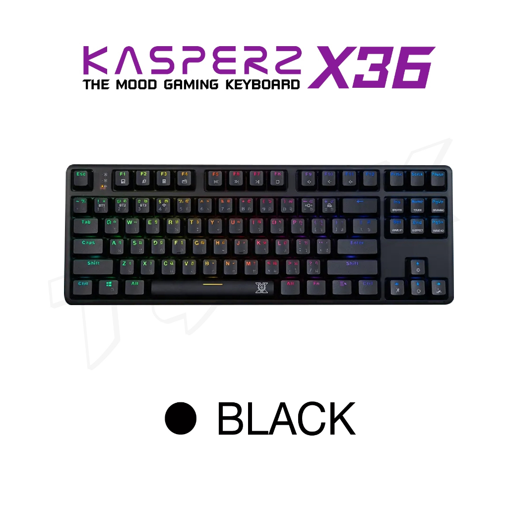 NUBWO รุ่น X36 Keyboard Mouse คียบอร์ดมีไฟ คีย์บอร์ดเกมมิ่ง Bluetooth 5 ...