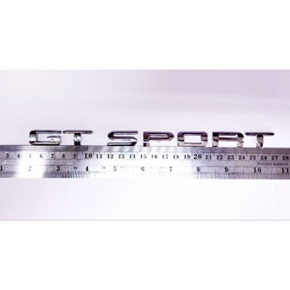 โลโก้ตัวอักษร GT SPORT ผลิตจาก ABS คุณภาพดี ชุบโครเมี่ยมแท้ สินค้าผลิตประเทศไทย Made In Thailand