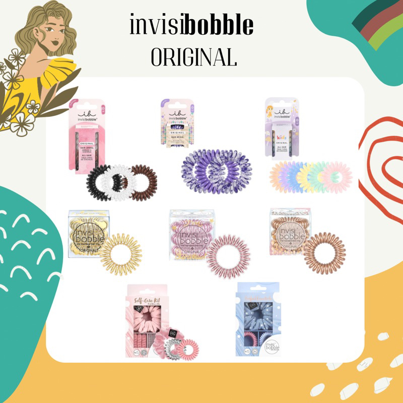 พร้อมส่ง-ของแท้-นำเข้าจากเยอรมัน-ยางรัดผม-invisibobble-original