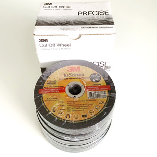 3M Thin Cut Off Wheel 4 นิ้ว แผ่นตัดบาง 1 มม.สีทอง x50 แผ่น