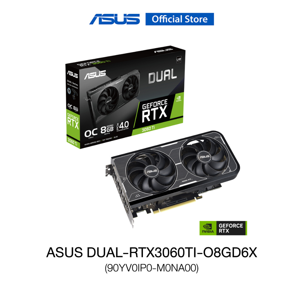 ASUS DUAL-RTX3060TI-O8GD6X (90YV0IP0-M0NA00), VGA card, Dual GeForce ...