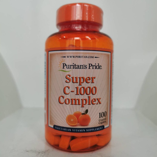 Puritan’s Pride Super Vitamin C-1000 Complex 100 Coated Caplets  วิตามินซี รวมสารต้านอนุมูลอิสระ