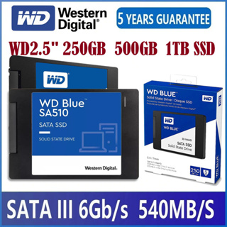 ⚡️SSD ใหม่!!⚡️Western Digital Blue โซลิดสเตทไดรฟ์/ WD SSD SATA 3D-NAND 2.5”250GB/500GB/1TB รับประกัน 3 ปี มีสินค้า-b