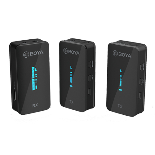 boya-by-xm6-s-2-4ghz-ultra-compact-wireless-microphone-ไมค์โครโฟนไร้สาย-แบบดูอัลแชนเนล-2-4ghz-ของแท้-ประกันศูนย์-2-ปี