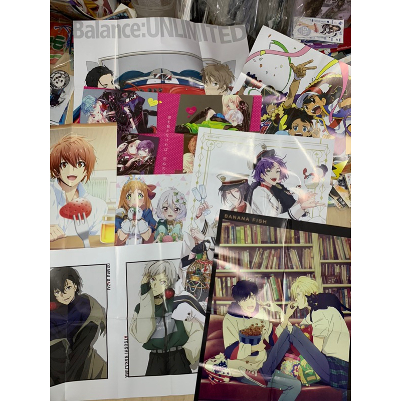 รวม-โปสเตอร์อนิเมะ-posters-anime-สินค้าแท้จากญี่ปุ่น-มีรอยพับ