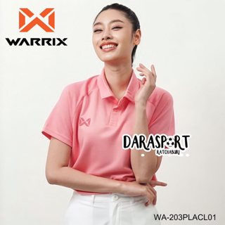 พร้อมส่ง เสื้อโปโลคอปกแขนสั้น วอริกซ์ Warrix Vibes เนื้อผ้า Polyester 100% / WA-203PLACL01 (ใส่ได้ทั้งชาย/หญิง)