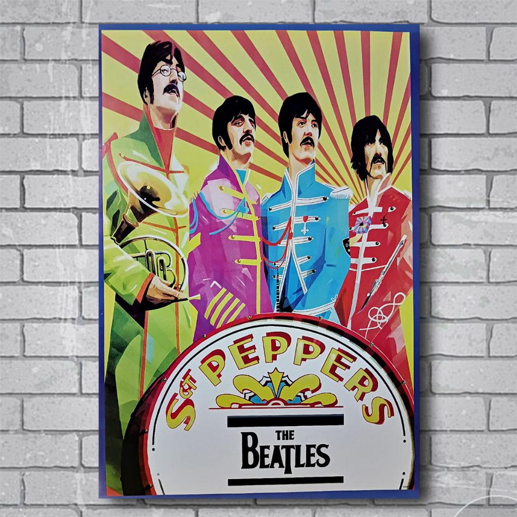 โปสเตอร์-the-beatles-เดอะ-บีเทิลส์-วง-ดนตรี-ร็อกแอนด์โรล-รูป-ภาพ-ติดผนัง-สวยๆ-poster-34-5x23-5นิ้ว-88-60-ซม-โดยประมาณ