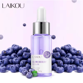 LAIKOU Blueberry Facial Essence ลดริ้วรอย Brightening Anti-Wrinkle Serum 17ml