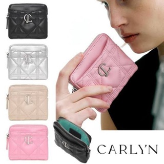 กระเป๋า​สตางค์​ carlyn​ cube​ wallet  ป้าย​กล่อง​ ถุงกระดาษ​ แครการ์ด​ full set​