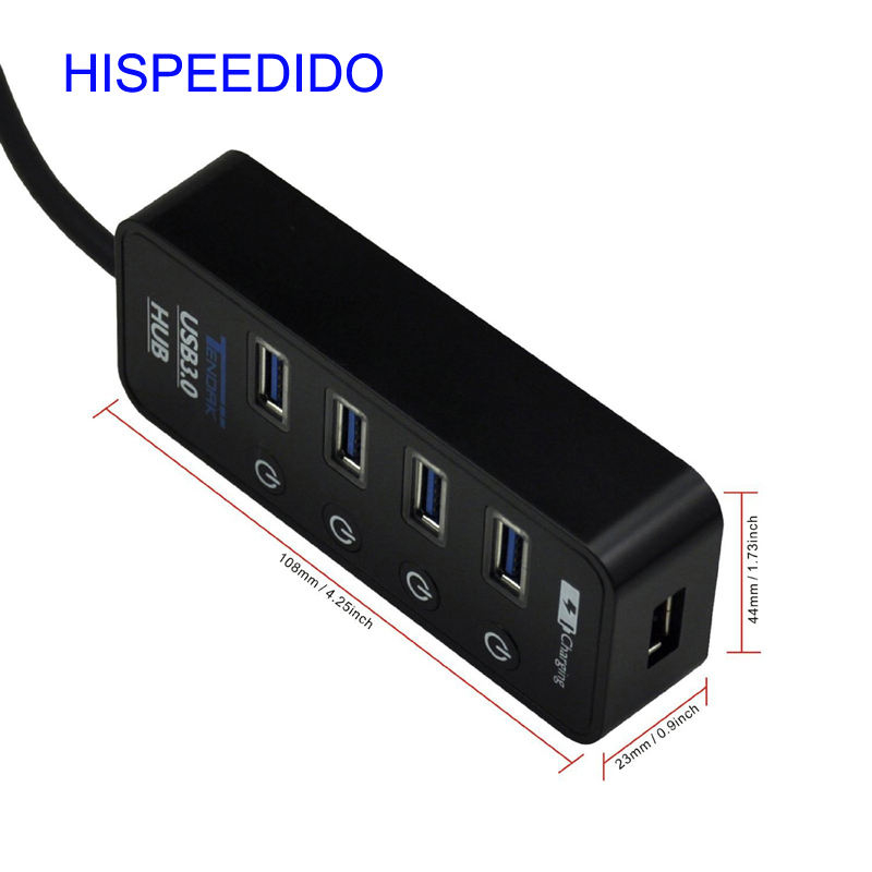 sabrent-4-พอร์ต-usb-3-0-hub-พร้อมสวิตช์เพาเวอร์และไฟ-led-ไม่มี-adapter-ให้