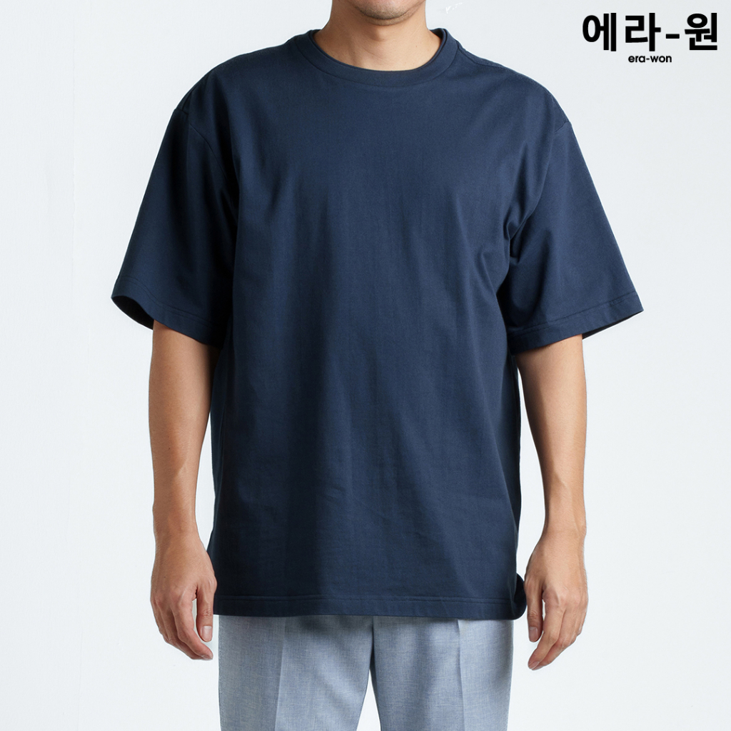 era-won-เสื้อยืด-โอเวอร์ไซส์-oversize-t-shirt-สี-navy