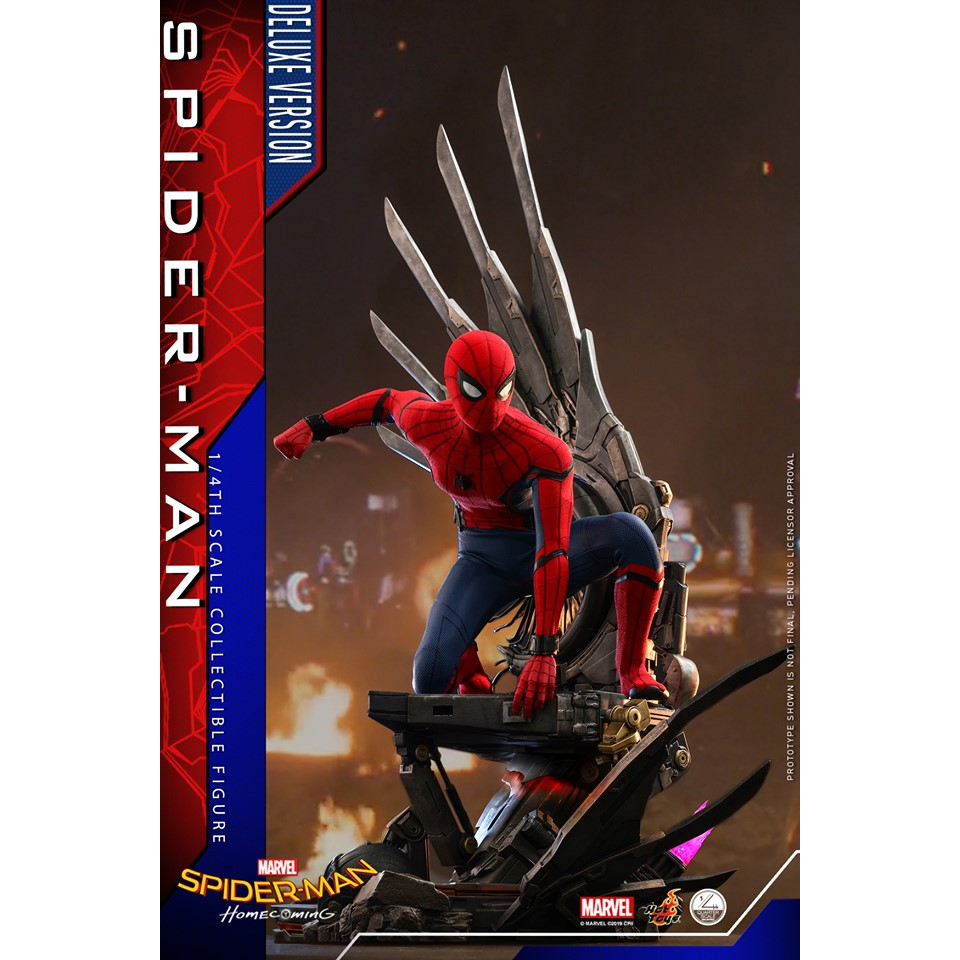 Figurine Hot Toys Spider-Man Homecoming – QS015 1/4 Deluxe – 33 Cm – Neuf