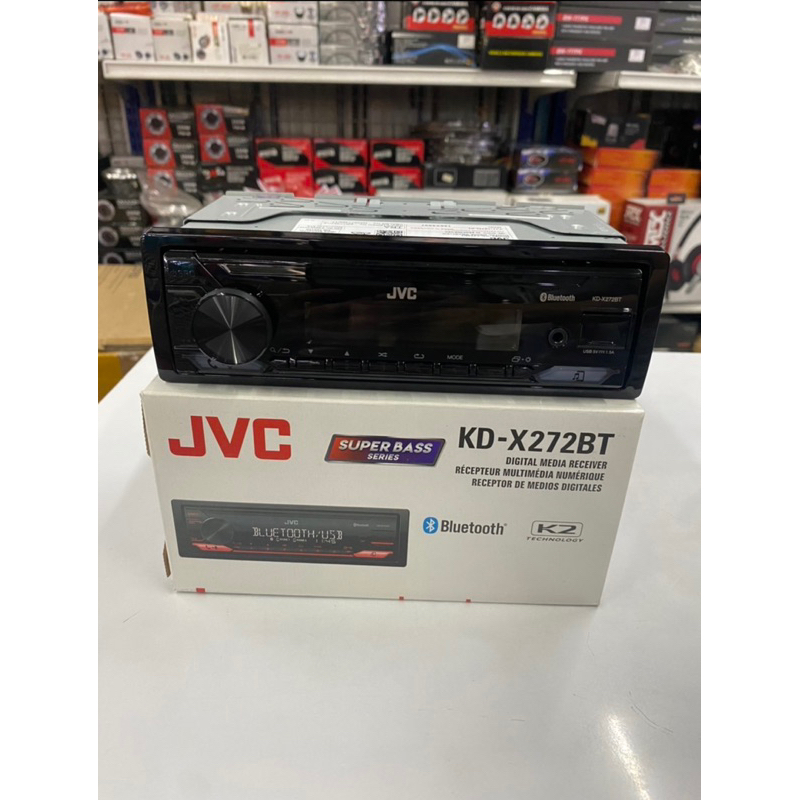 JVC KD-X272BTเครื่องเสียงติดรถยนต์ 1 ดิน แบบไม่มีซีดี พร้อมฟังชั่น ...