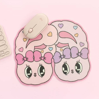 ( พร้อมส่ง ) Estherbunny Ribbon Duo Mouse Pad แผ่นรองเมาส์