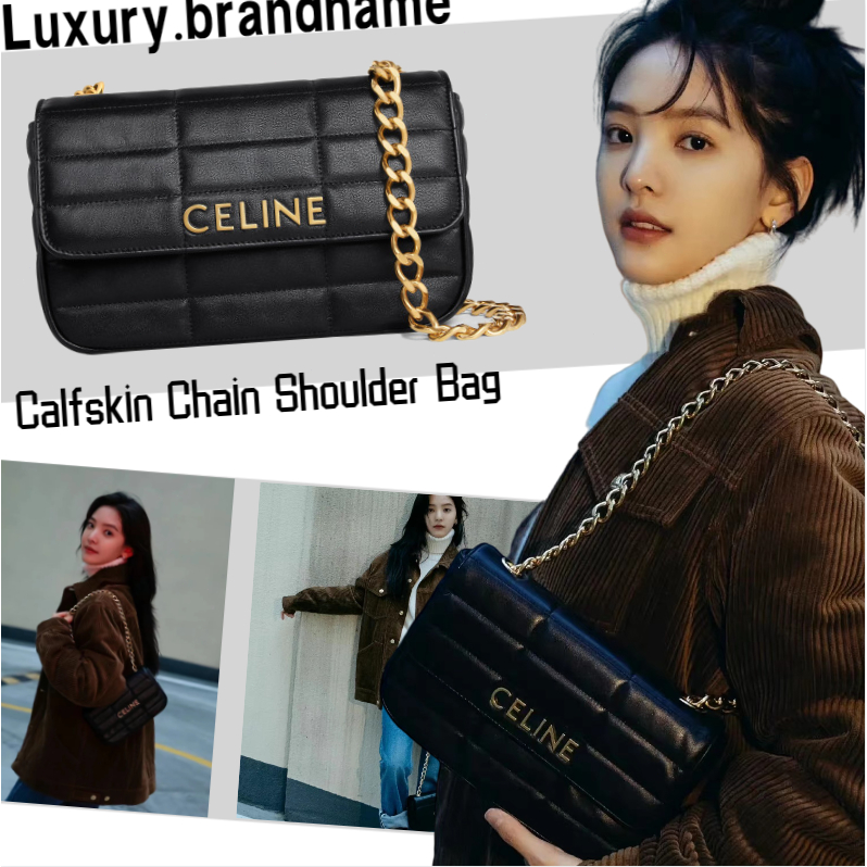 เซลีน-celine-matelasse-monochrome-quilted-calfskin-กระเป๋าสะพายโซ่