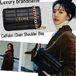 เซลีน Celine MATELASSE MONOCHROME Quilted Calfskin กระเป๋าสะพายโซ่