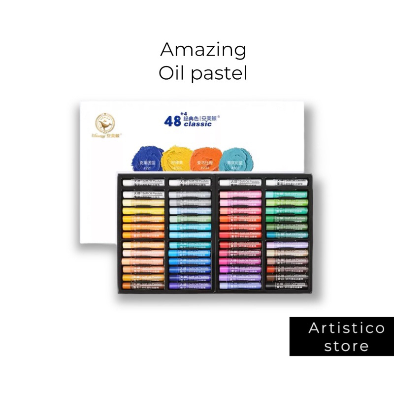 amazing-oil-pastel-set-48-สีชอล์คน้ำมัน