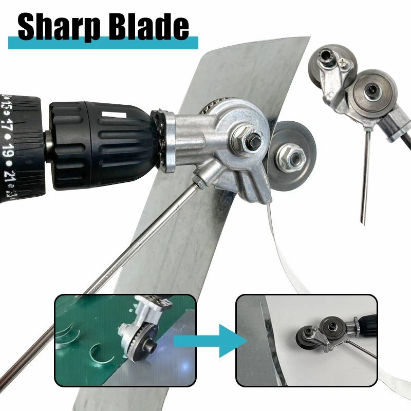 เครื่องตัดแผ่นเจาะไฟฟ้าเครื่องตัดแผ่นโลหะสองหัว-sharp-แผ่นตัดที่แม่นยำ-punch-shears