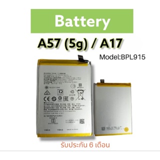 Battery a57 5g/a17 แบตเตอรี่ A57 5g/A17  /:BLP915 แบตเตอรี่โทรศัพท์มือถือ แถมไขควง+กาว **สินค้าพร้อมส่ง***