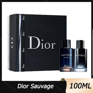 🎁Gift Box Dior Sauvage  eau de toilette EDT  / EDP / Parfum 100ml 💯แท้ น้ำหอมเคาเตอร์