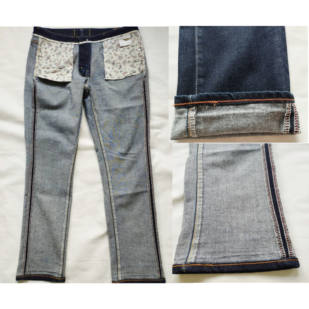 edwin-jeans-something-edwin-ริมแดง-กางเกงยีนส์-edwinริมแดง-ยีนส์ฟอก-xlไซส์-34-36-ของแท้-สภาพเหมือนใหม่-ไม่ผ่านการใช้งาน
