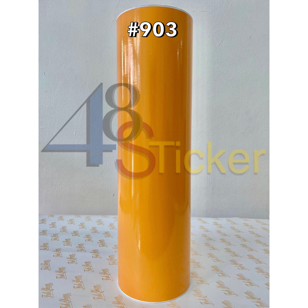 สติ๊กเกอร์-pvc-หน้ากว้าง-53cm-901-904-โทนสีเหลือง-ส้ม-ฟู่ซุ่น