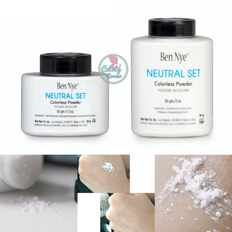 Ben Nye Neutral Set Colorless Powder แป้งฝุ่นเบนนาย | Shopee Thailand