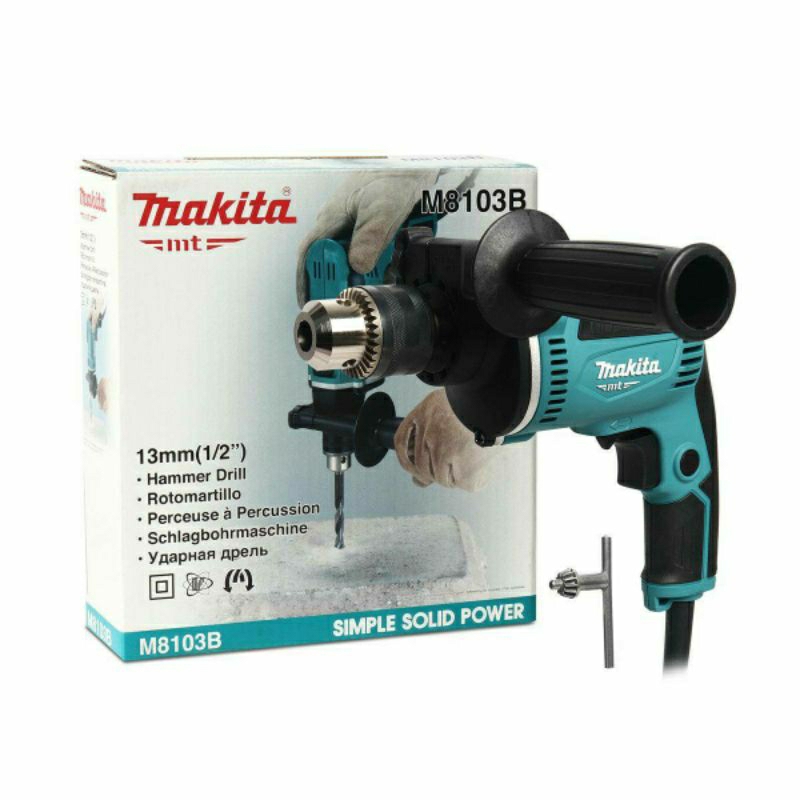 makita-สว่านกระแทกไฟฟ้า-4-หุน-1-2-13-mm-430w-รุ่นใหม่-m8103b-mt-series-สว่านกระแทก-มากีต้า