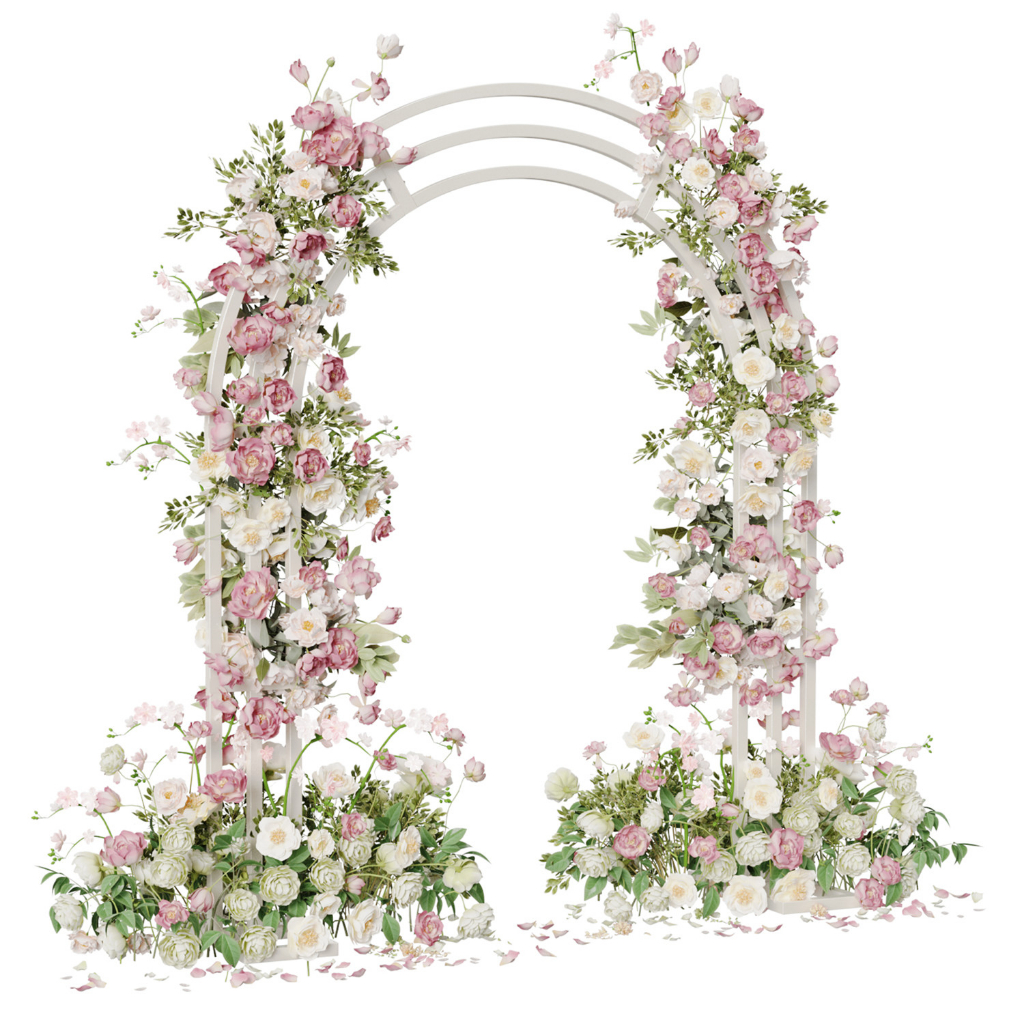 Garden Arch Arbor Trellis Archway สำหรับพืชปีนเขา Roses Vines Support ...