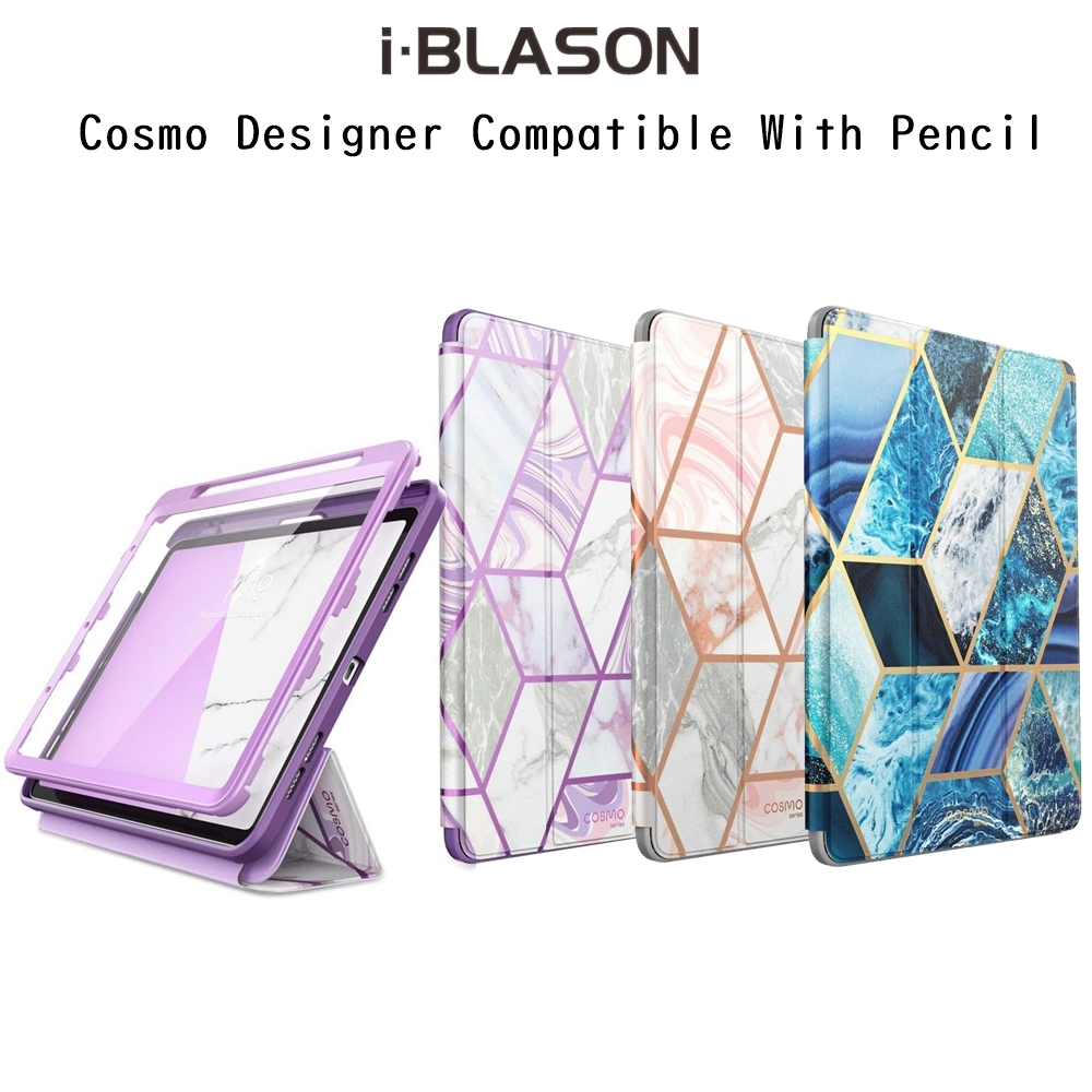 i-blason-cosmo-designer-compatible-with-pencil-เคสฝาพับกันกระแทกเกรดพรีเมี่ยม-เคสสำหรับ-ipad-air4-5-pro11-pro12-9-20-22