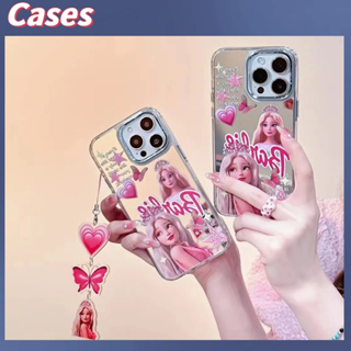 คูปองเคลม🎀เคสไอโ case for iphone 11 12 Spice Girl เจ้าหญิงบาร์บี้ เคส 14 13 12 11 pro เคสมือถือชุบไฟฟ้า