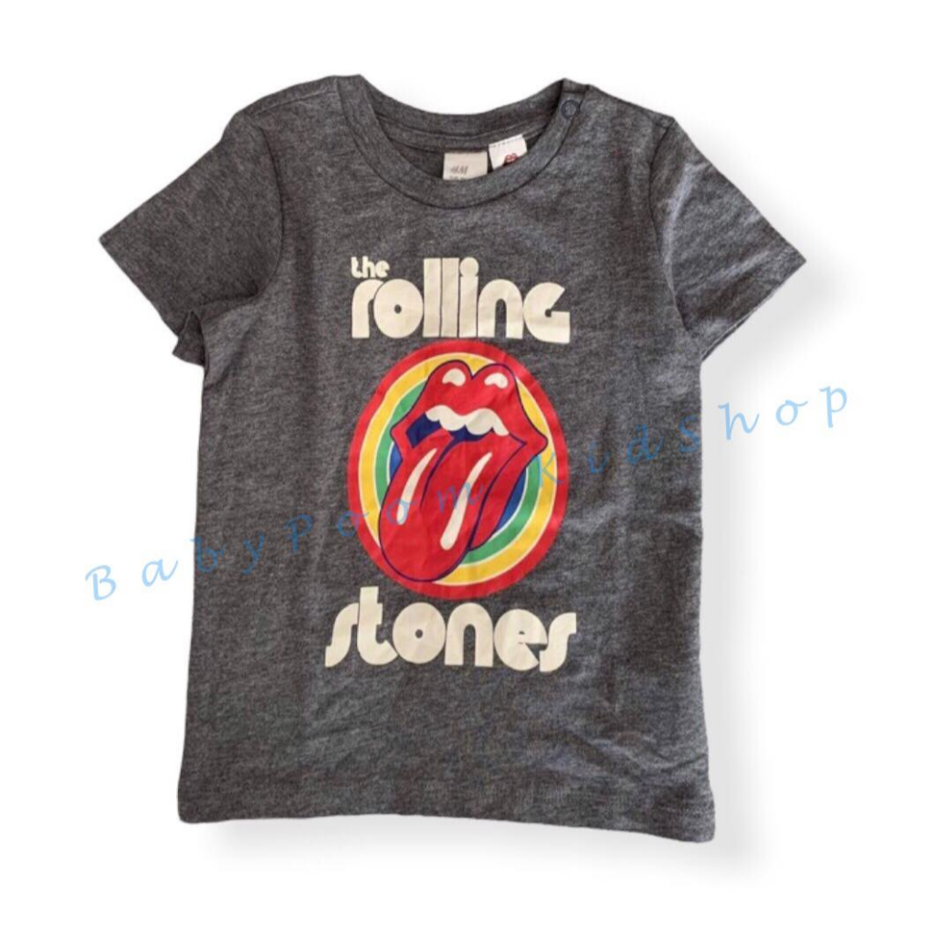 hm-rolling-stones-tshirt-เสื้อยืดเด็กผู้ชาย-ผู้หญิง-คุณภาพดี-งานแบรนด์แท้จากhm