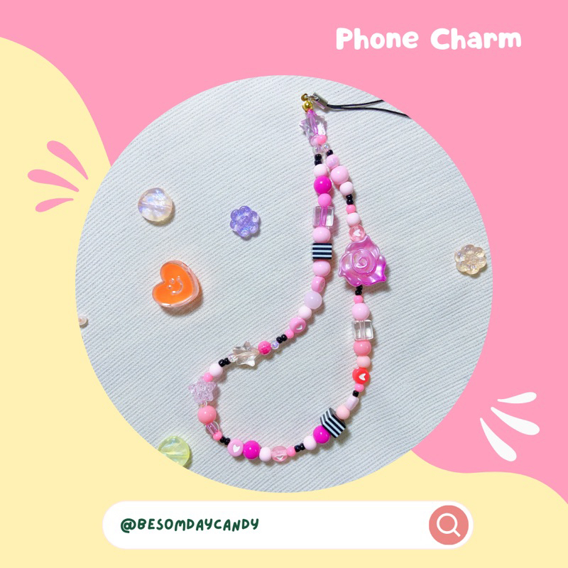 phone-charm-สายห้อยโทรศัพท์-มือถือ-แฮนด์เมด