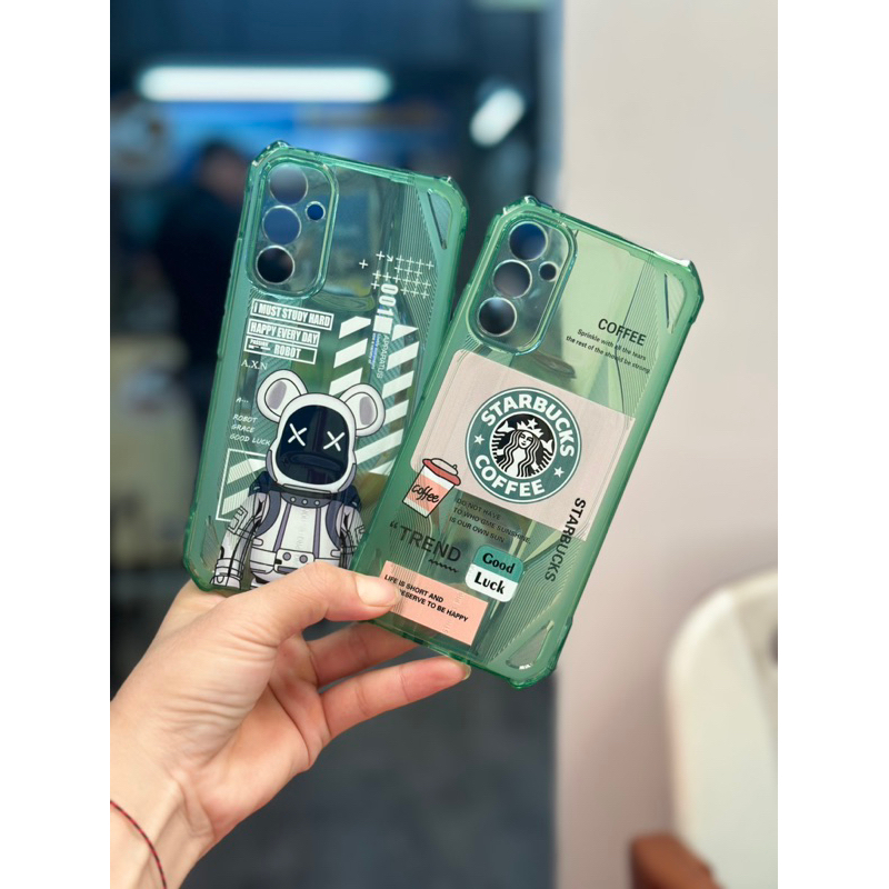 เคสใสลายการ์ตูนน่ารัก-สำหรับไอโฟน14phus-13promax-i14-14pro-14promax-เคสนิ่มลายการ์ตูน-กันกระแทกมุม