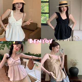 Bentoy(S3018)เสื้อกล้ามสายเดี่ยว ผ้าลินิน ดีเทลหน้ายาวหลังสั้น มีซิปข้าง เนื้อผ้าละมุนใส่สบาย