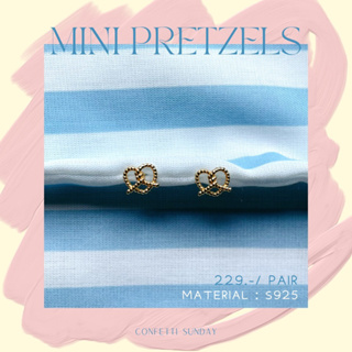 Confetti Sunday Mini Pretzel Stud Earrings