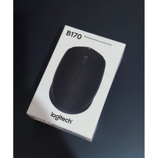 (ส่งฟรี) เม้าส์ไร้สาย Logitech B170 Black
