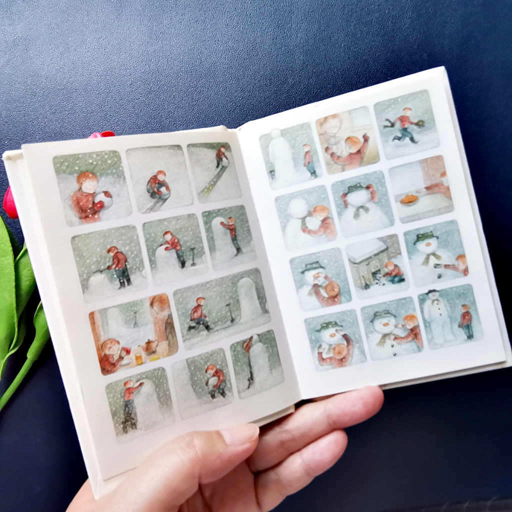 หนังสือรางวัล-the-snowman-มือสอง-ปกแข็ง-เล่มจิ๋วเท่าฝ่ามือ
